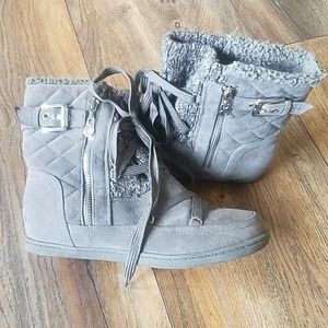 G by Guess gray boots size 7.5 M